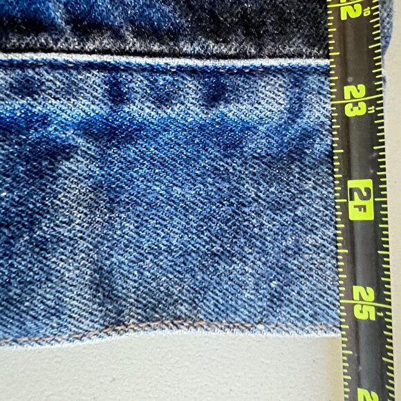 XOXO Womens Large Denim Jean Jacket Metal Buttons Front & Chest Pockets L Coat - Picture 5 of 7